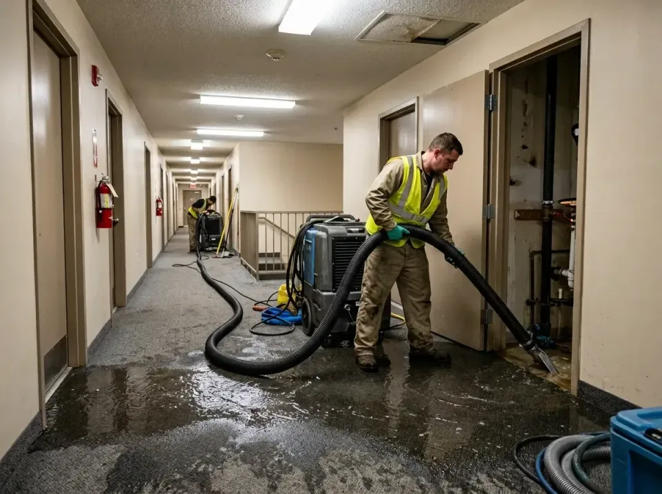 multi-unit-apartment-hallway-f-005 — frequently asked questions, Emergency Burst Pipe Water Extraction & Removal in Ambridge…
